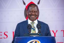 File image of Azimio Leader Raila Odinga.